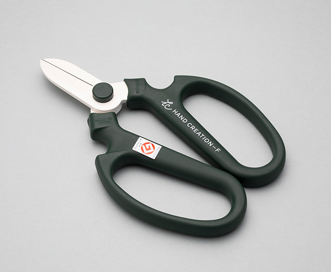 Kéo cắt hoa lưỡi trắng F-170- xanh rêu