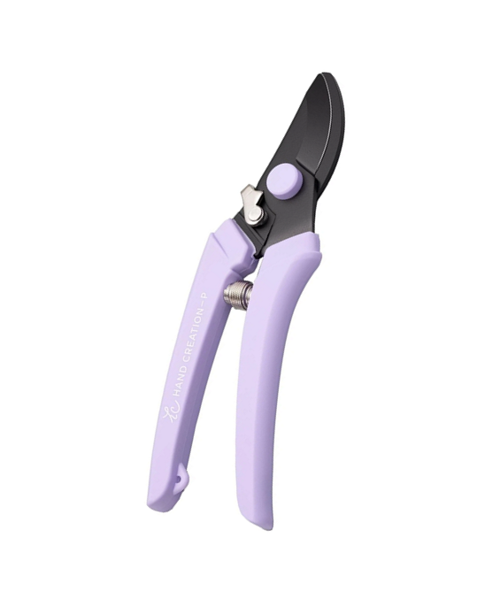 Kéo cắt tỉa có trợ lực P180 lưỡi đen – màu tím