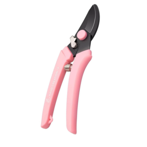 Kéo cắt tỉa có trợ lực P180 lưỡi đen – màu hồng