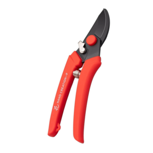 Kéo cắt tỉa có trợ lực P180 lưỡi đen – màu đỏ