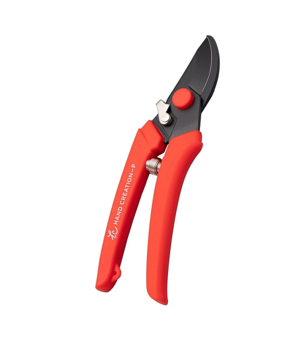 Kéo cắt tỉa có trợ lực P180 lưỡi đen – màu đỏ