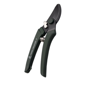 Kéo cắt tỉa có trợ lực P180 lưỡi đen – màu xanh rêu