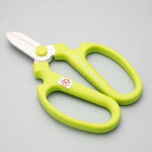 Kéo cắt hoa lưỡi trắng F-170- màu xanh chuối