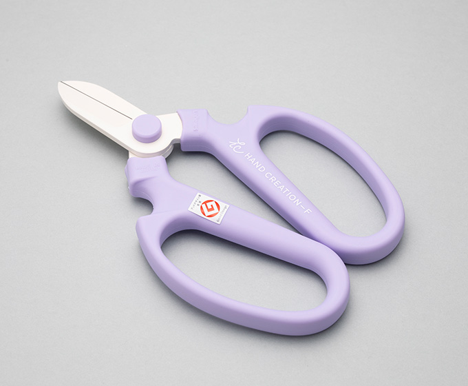 Kéo cắt hoa lưỡi trắng F-170- màu tím Lavender